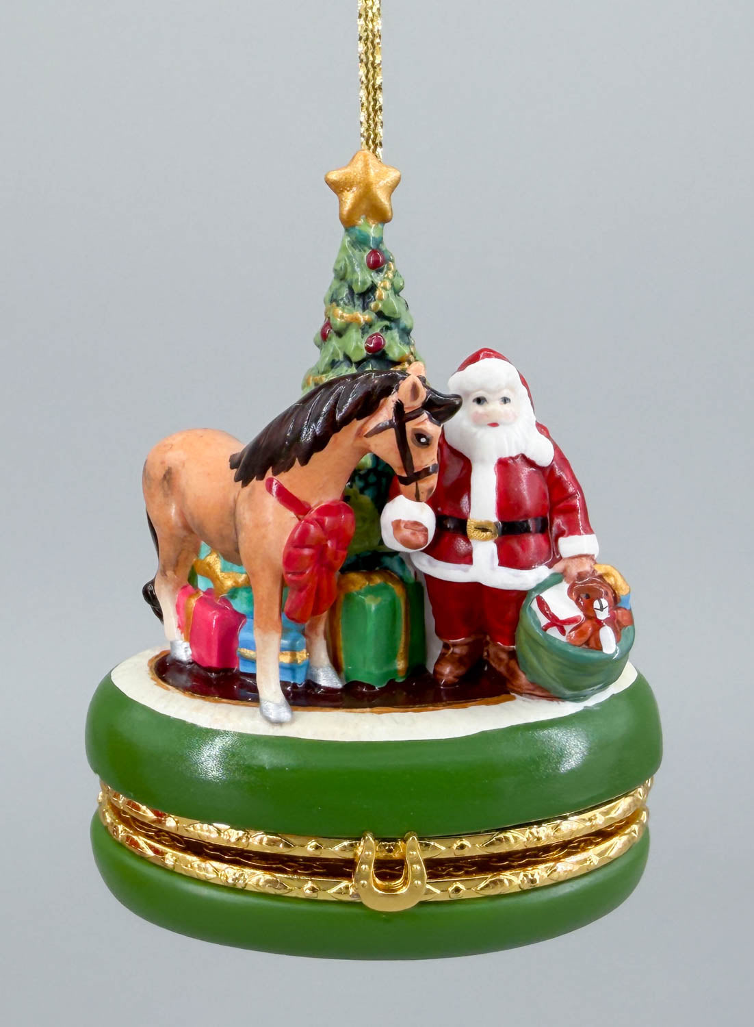 2011 Holiday Christmas Wish Treasure Box Keepsake Ornament - PORCELAIN