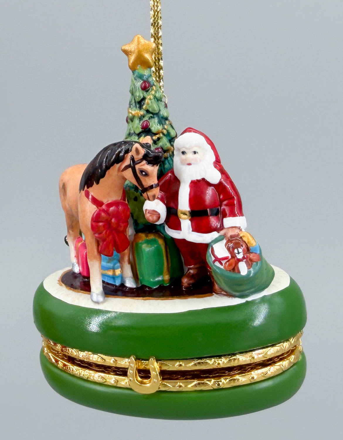 2011 Holiday Christmas Wish Treasure Box Keepsake Ornament - PORCELAIN