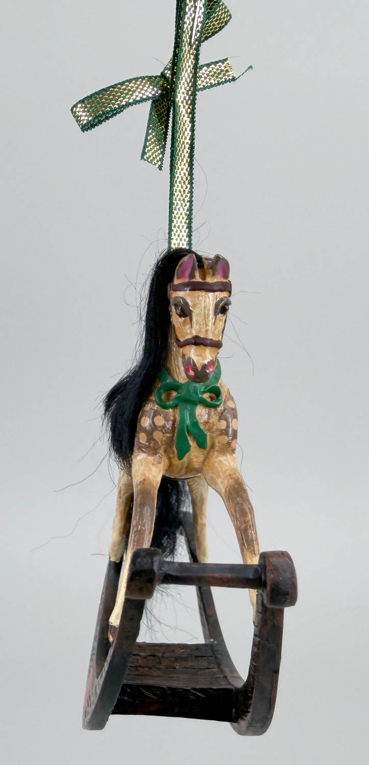 2001 Holiday Victorian Holiday Ornament, Buckskin Rocking Horse