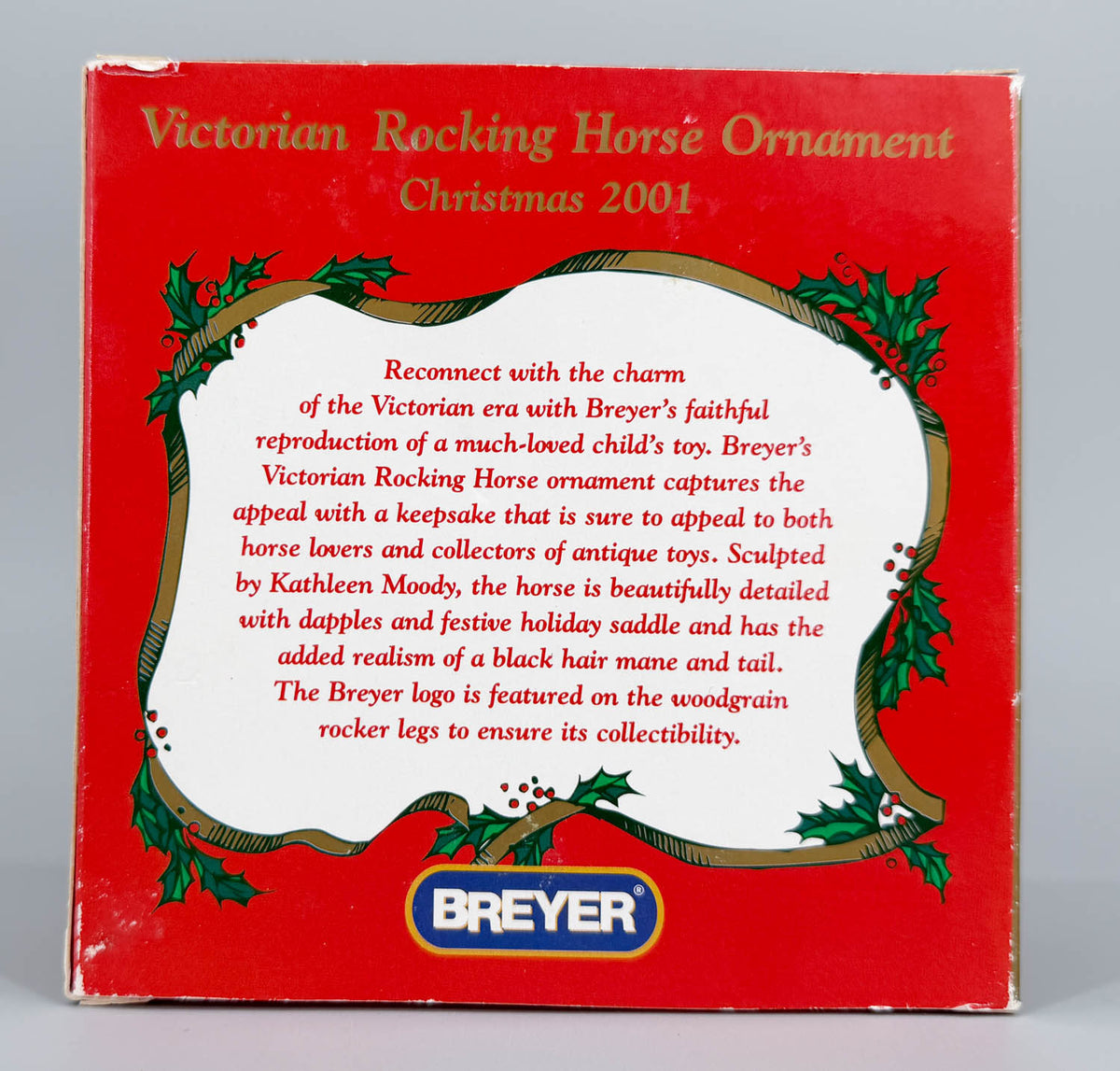 2001 Holiday Victorian Holiday Ornament, Buckskin Rocking Horse