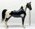 Western Horse, Black Pinto w/Snap Saddle and Reins