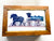 Horse Trinket/ Tack Box w/ Top Photo Showing Wixom Team in Harness