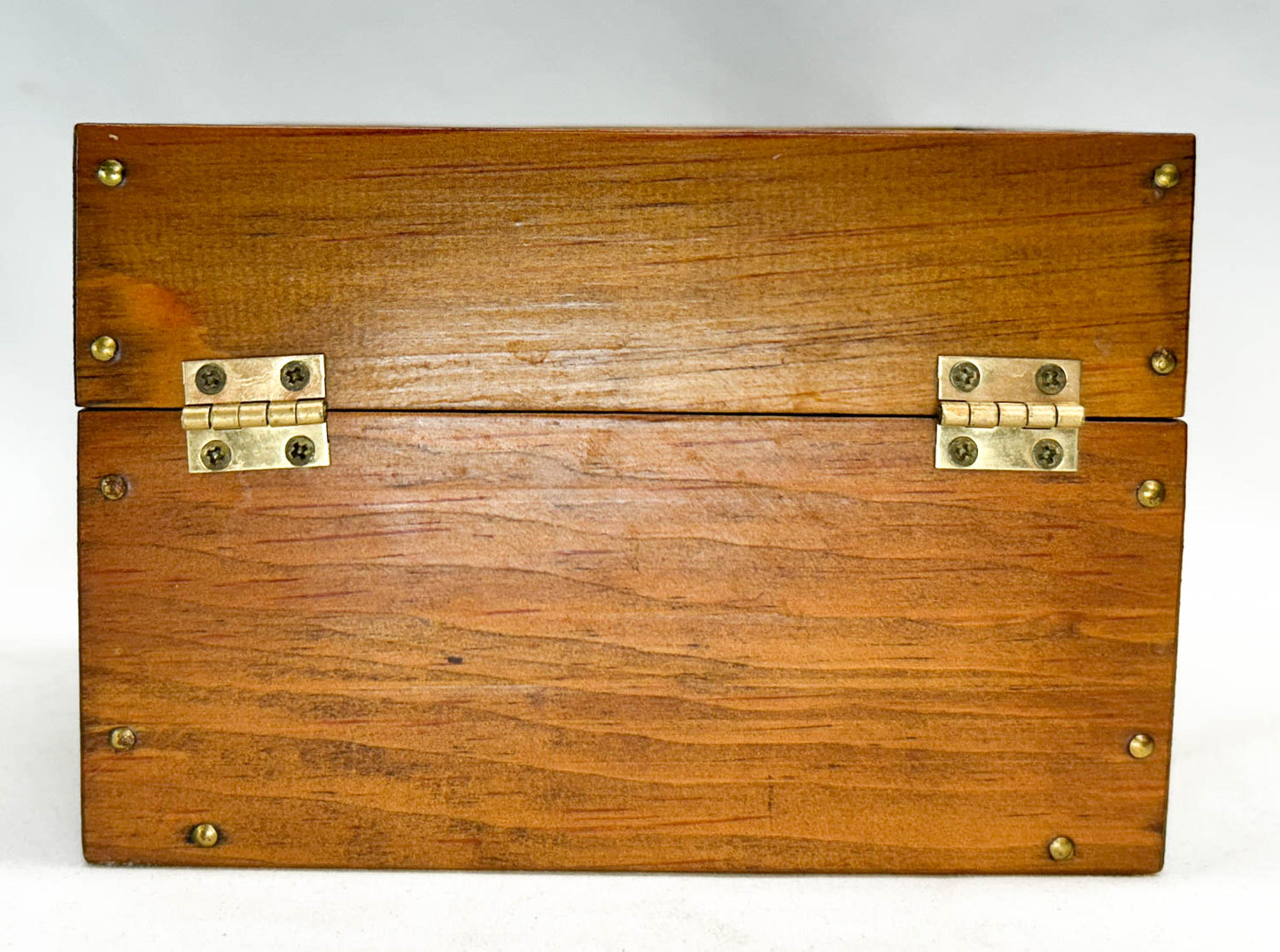 Horse Trinket/ Tack Box w/ Top Photo Showing Wixom Team in Harness