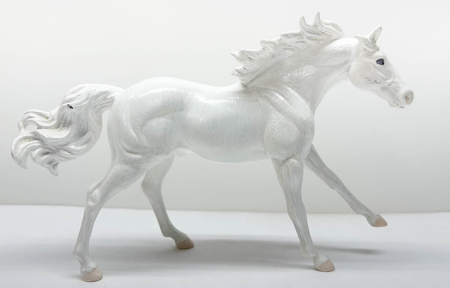 American Quarter Horse Stallion, White - Body Previously Customized
