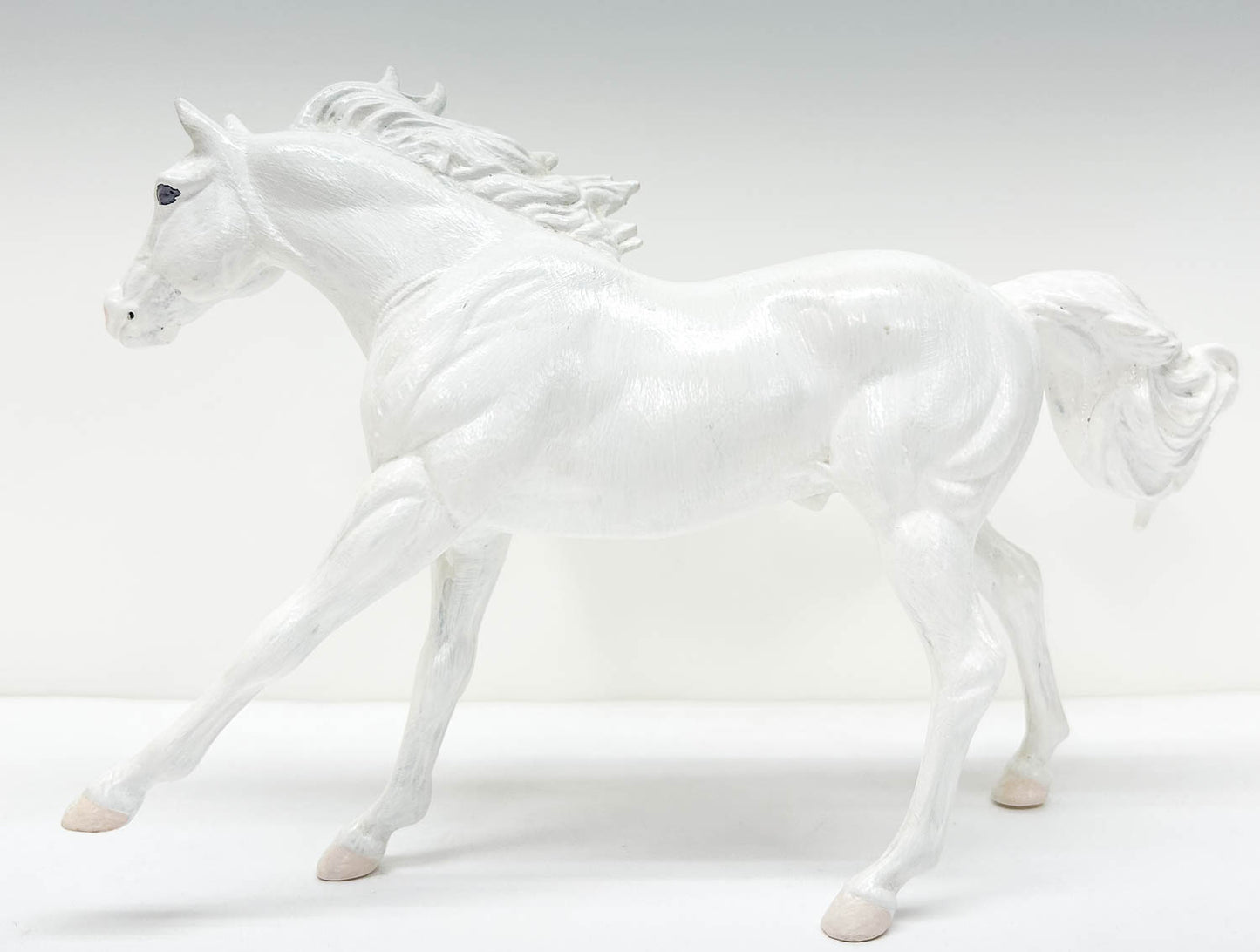 American Quarter Horse Stallion, White - Body Previously Customized