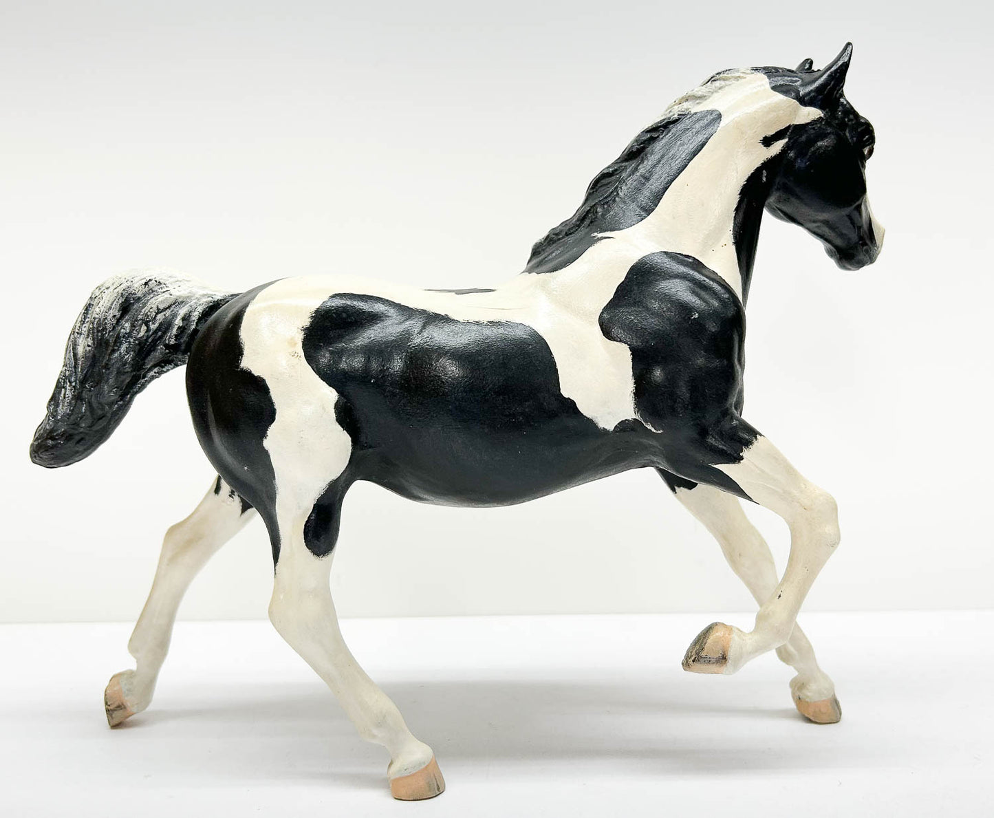 Running Mare, Black Pinto - Body Previously Customized