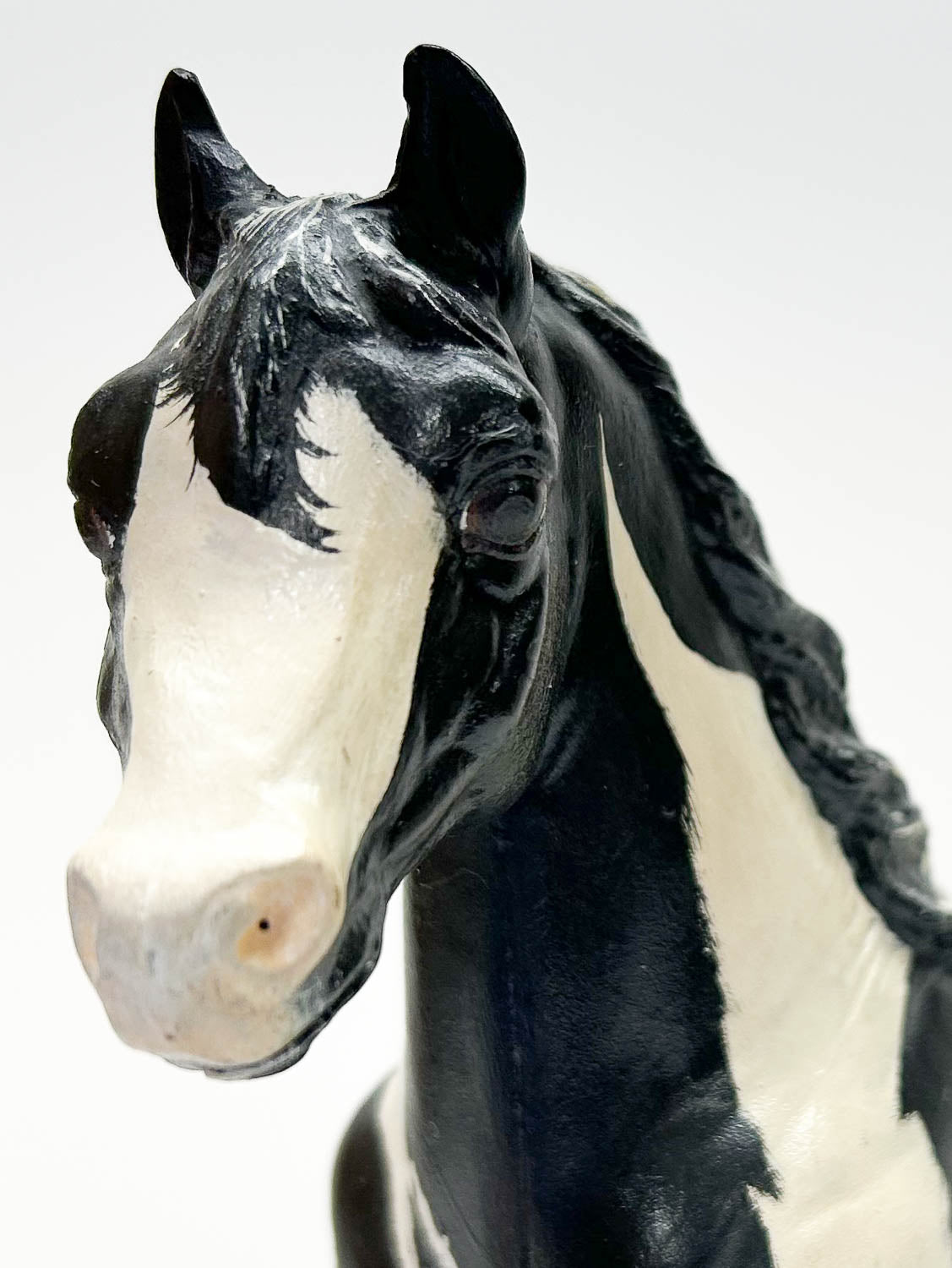 Running Mare, Black Pinto - Body Previously Customized