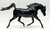 Trotting Arabian Mare, Black & Gold - Body Previously Customized