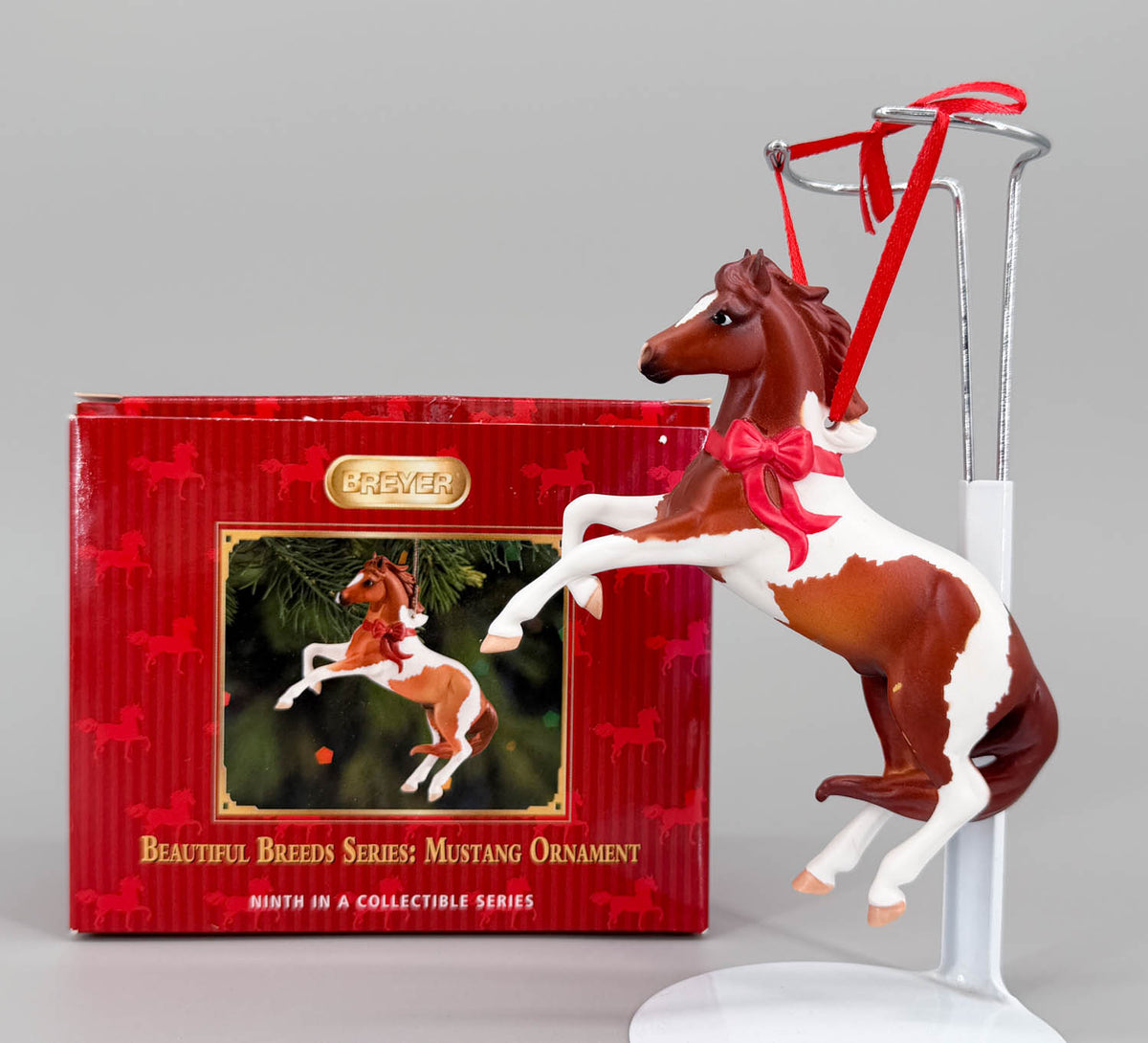 2011 Holiday Beautiful Breeds Christmas Ornament, Mustang - PORCELAIN
