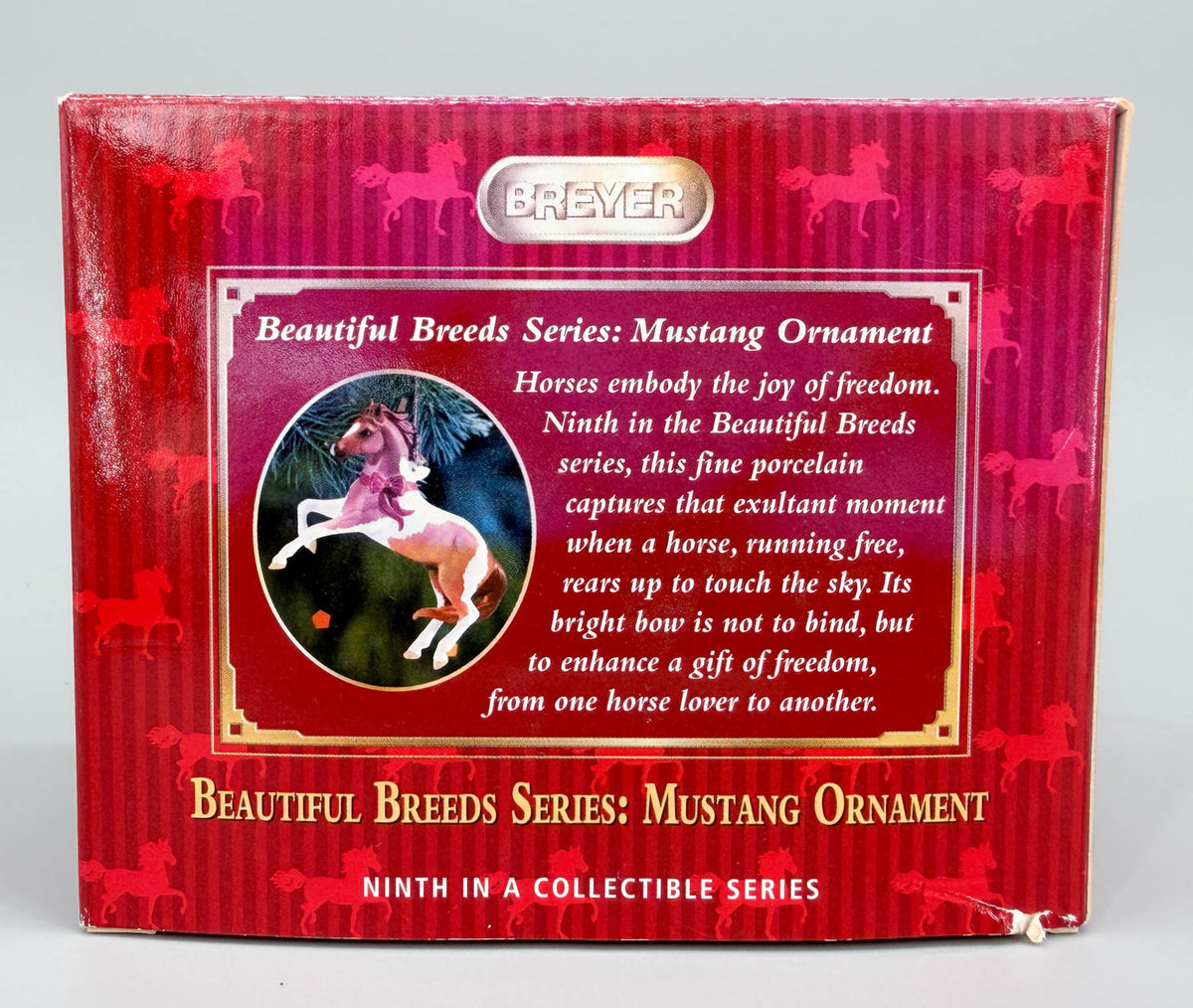 2011 Holiday Beautiful Breeds Christmas Ornament, Mustang - PORCELAIN
