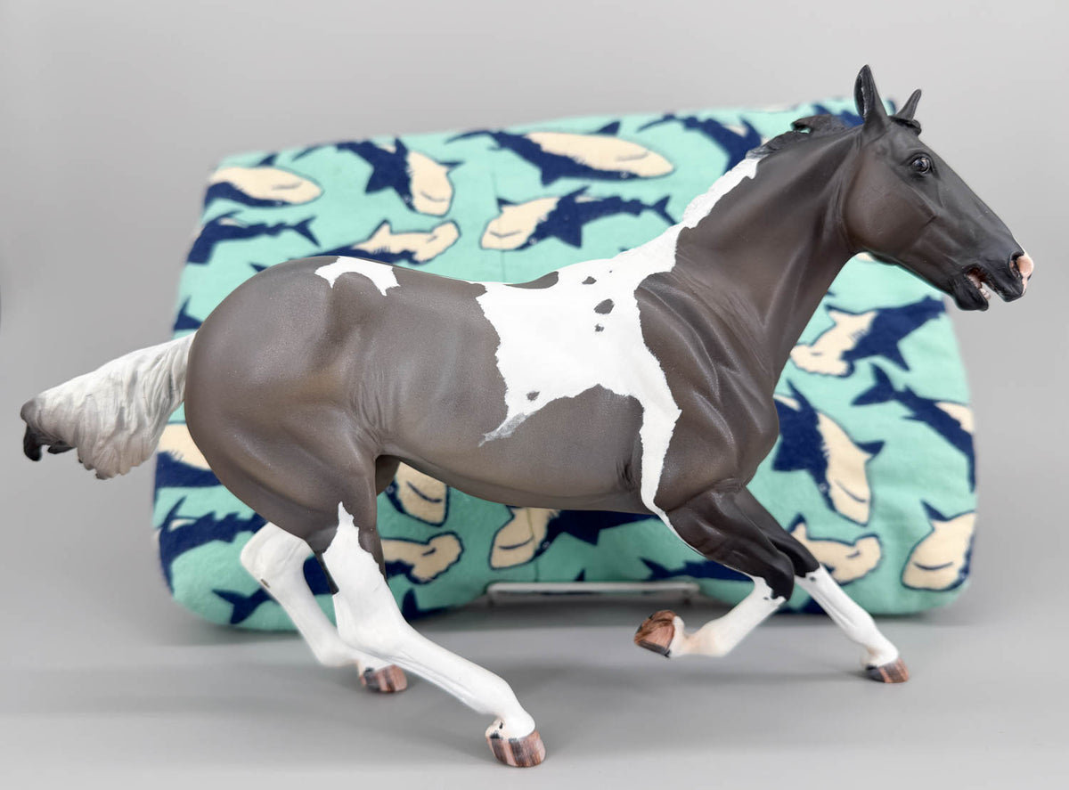 Clover Gymkhana Horse Resin, Sculpted by Airen Chandler, Painted by Sue Kern