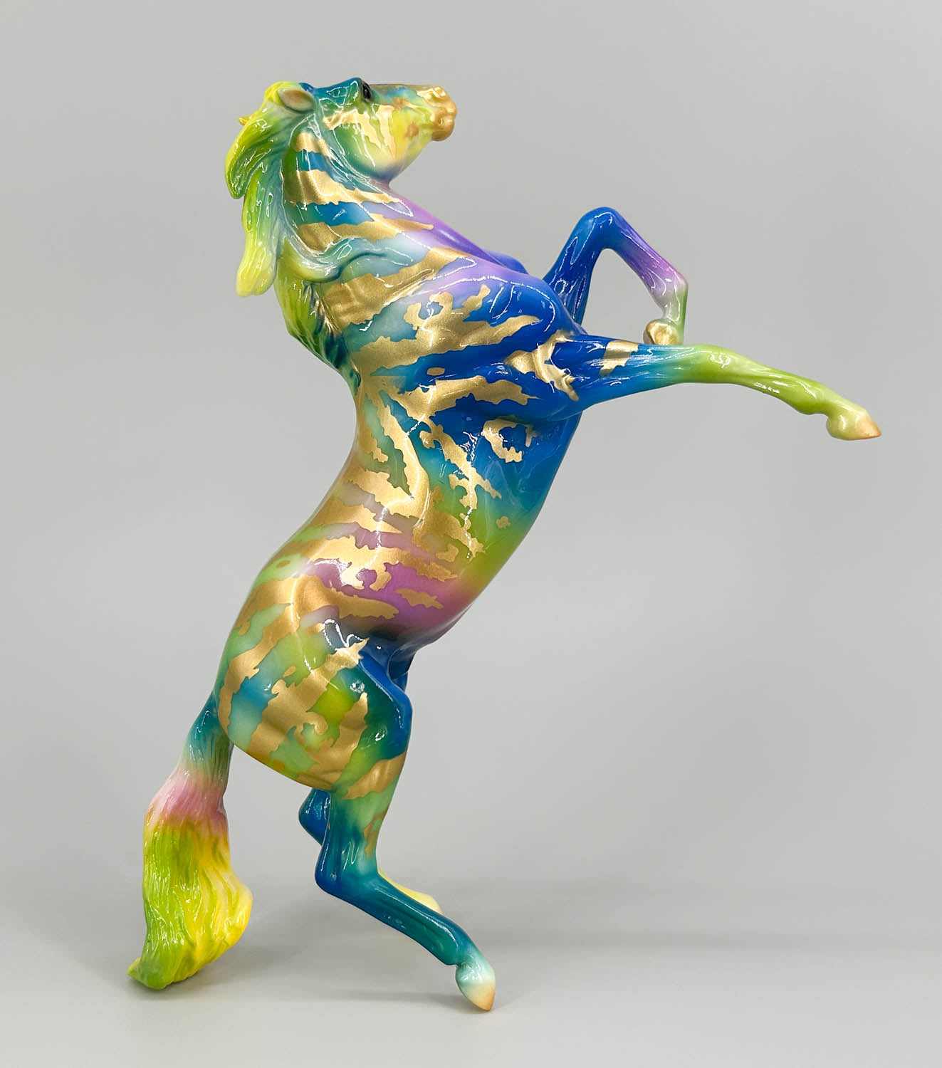 Rearing Mustang, Favrile - Breyerfest 2021 Ltd Ed