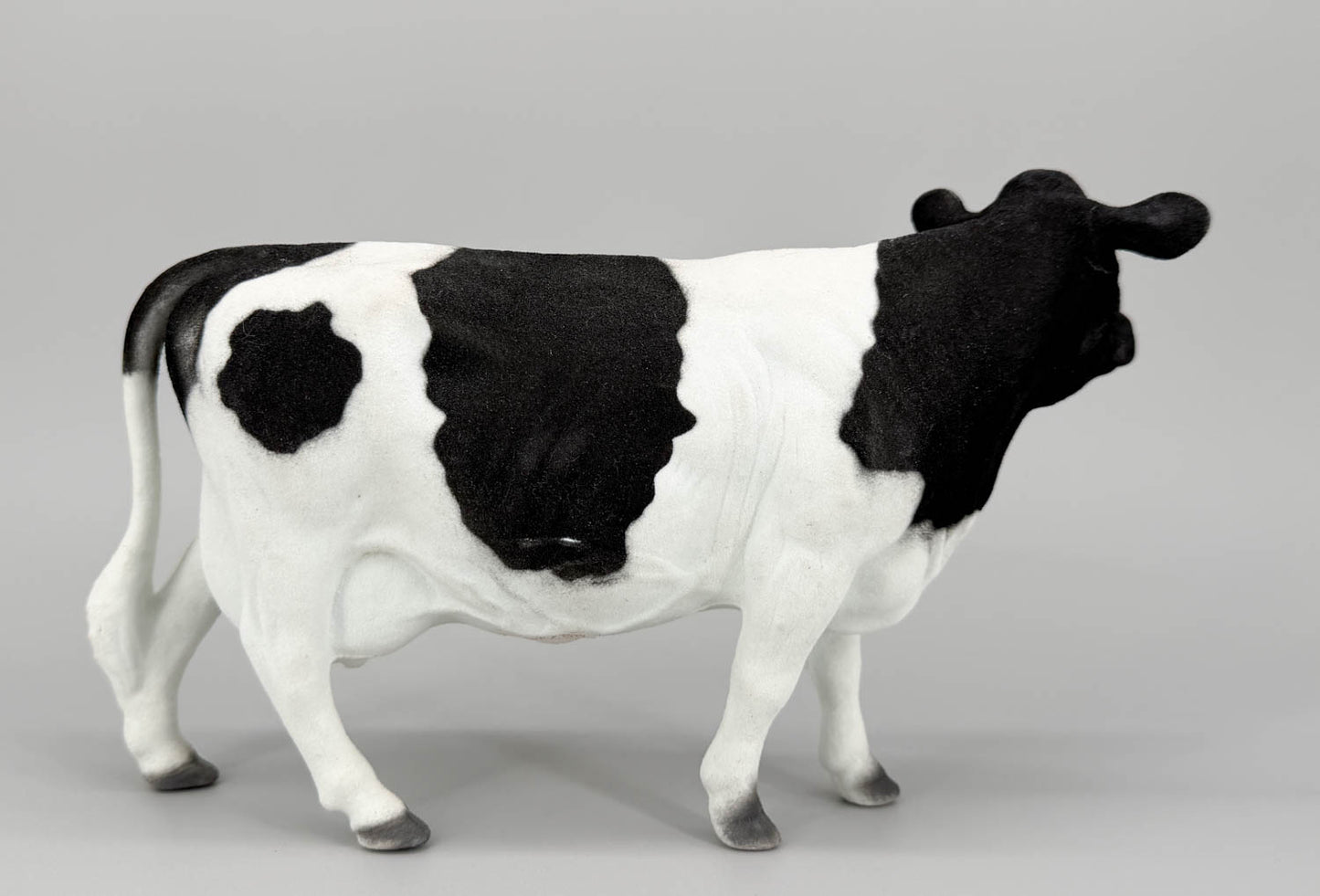 Cow, Holstein - Flocked (Brand Unknown) 1:9 scale