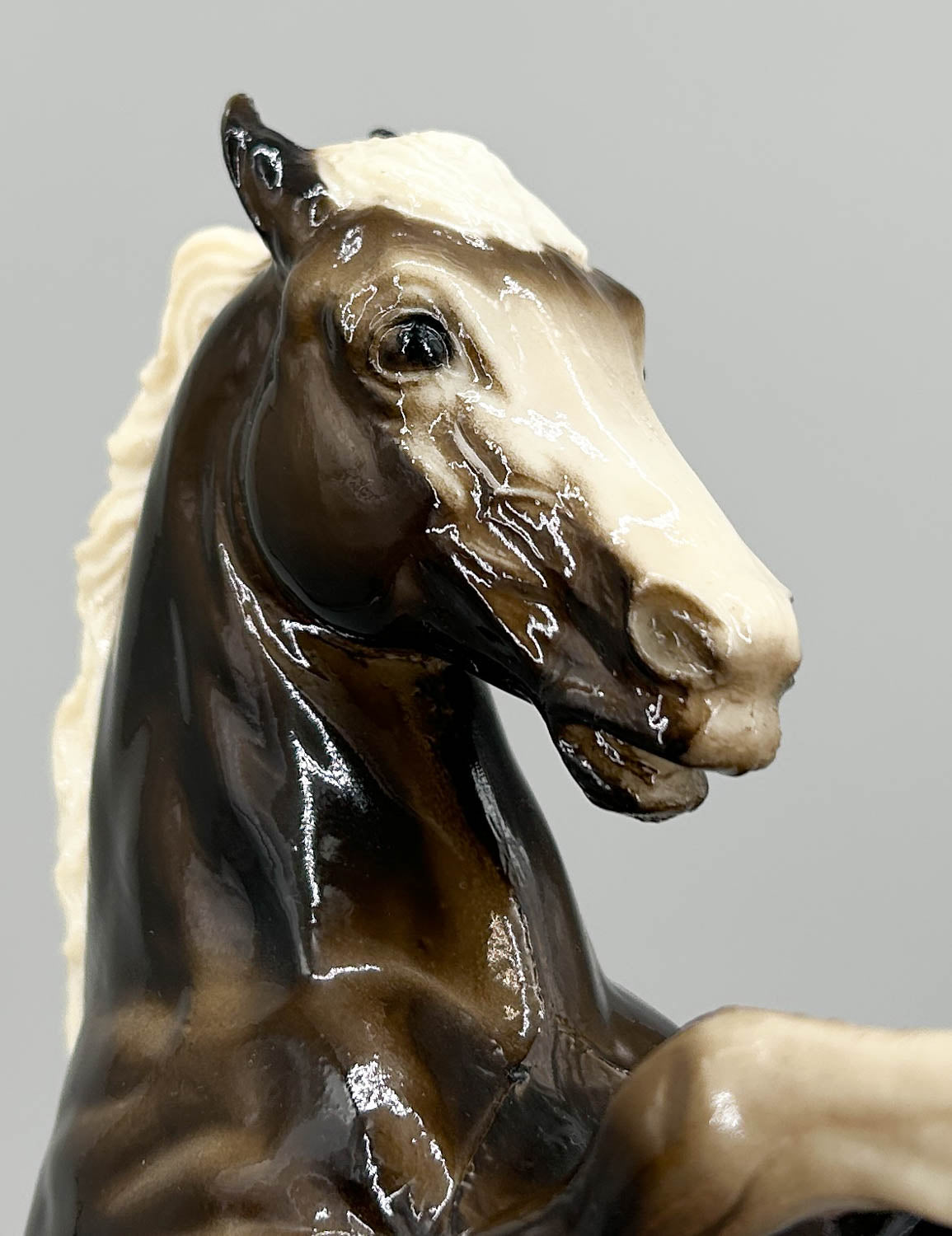 Fighting Stallion ~ King, Glossy Charcoal