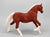 Running Mare, Custom Flocked Chocolate Palomino