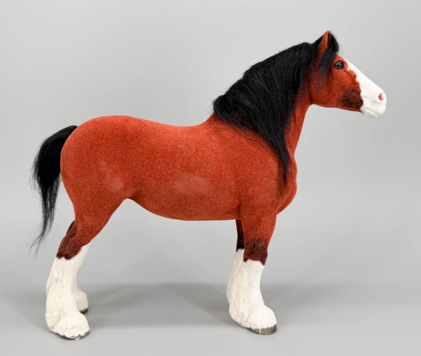 Clydesdale Mare, Vintage Custom FLOCKY