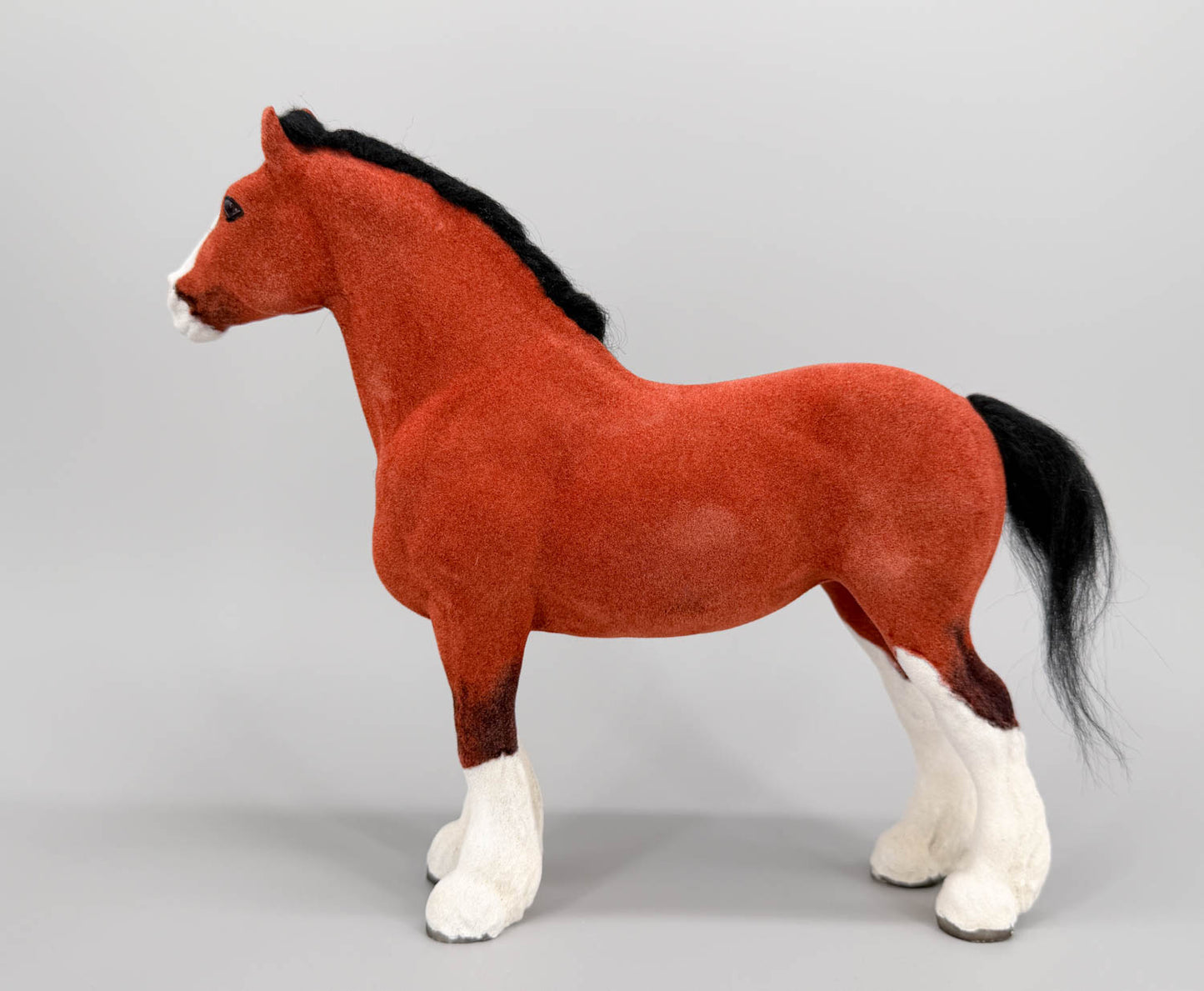 Clydesdale Mare, Vintage Custom FLOCKY