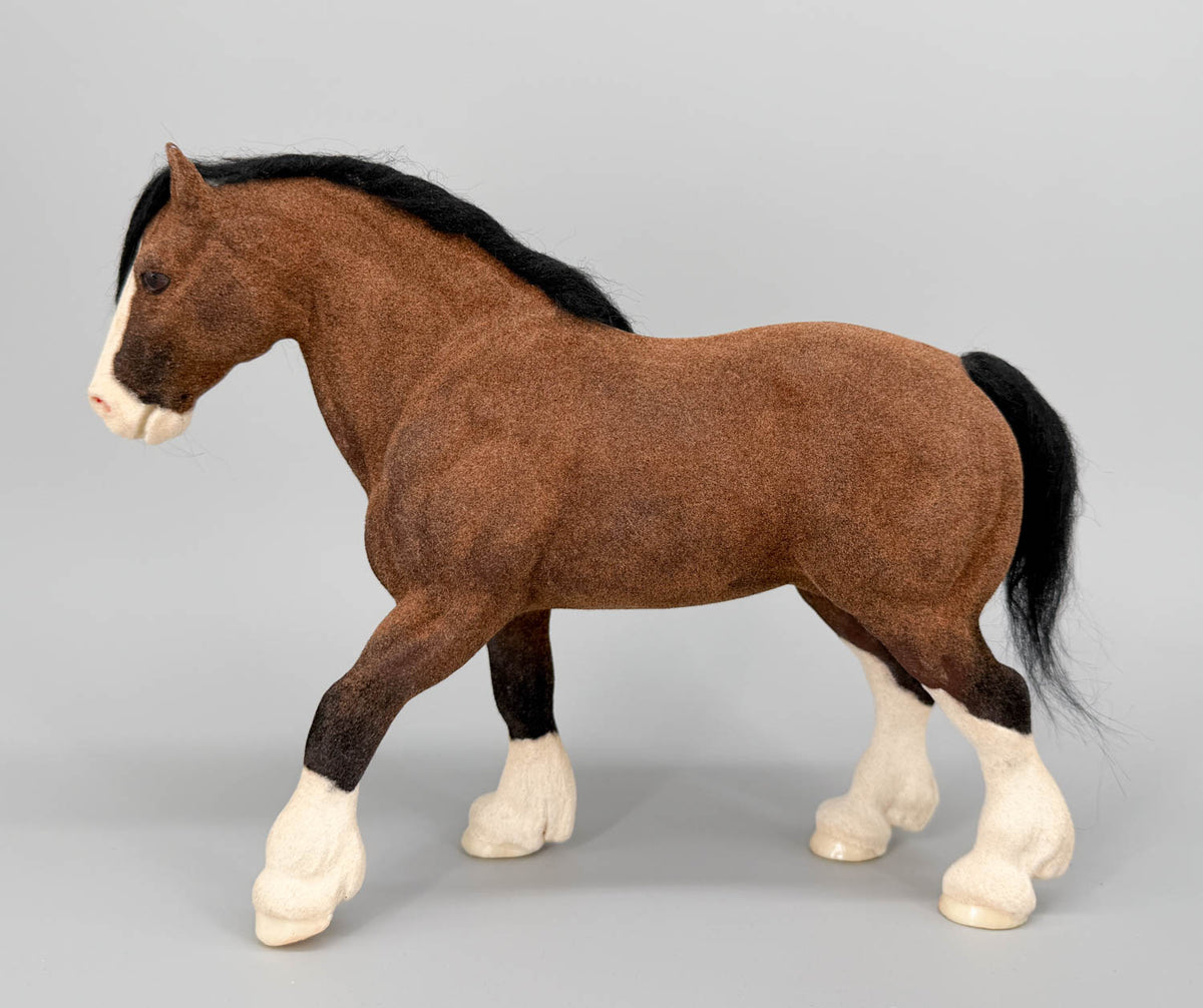 Clydesdale Stallion, Vintage Custom FLOCKY