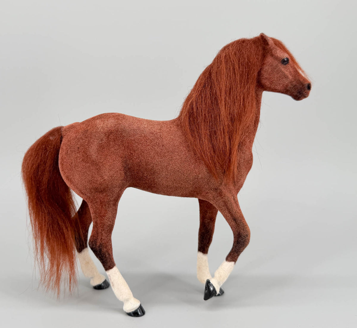Hartland Polo Pony - Vintage Custom Flocked Chestnut