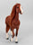 Hartland Polo Pony - Vintage Custom Flocked Chestnut