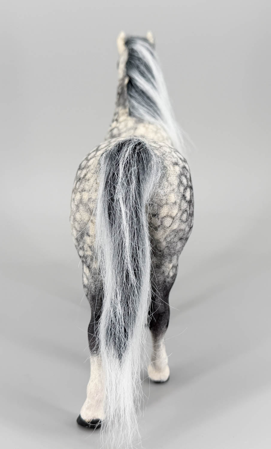 Proud Arabian Mare, Custom Flocked Dapple Grey