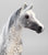 Proud Arabian Mare, Custom Flocked Dapple Grey