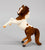 Rearing Arabian, Flocked Chestnut Pinto - BreyerFest 2001 SR