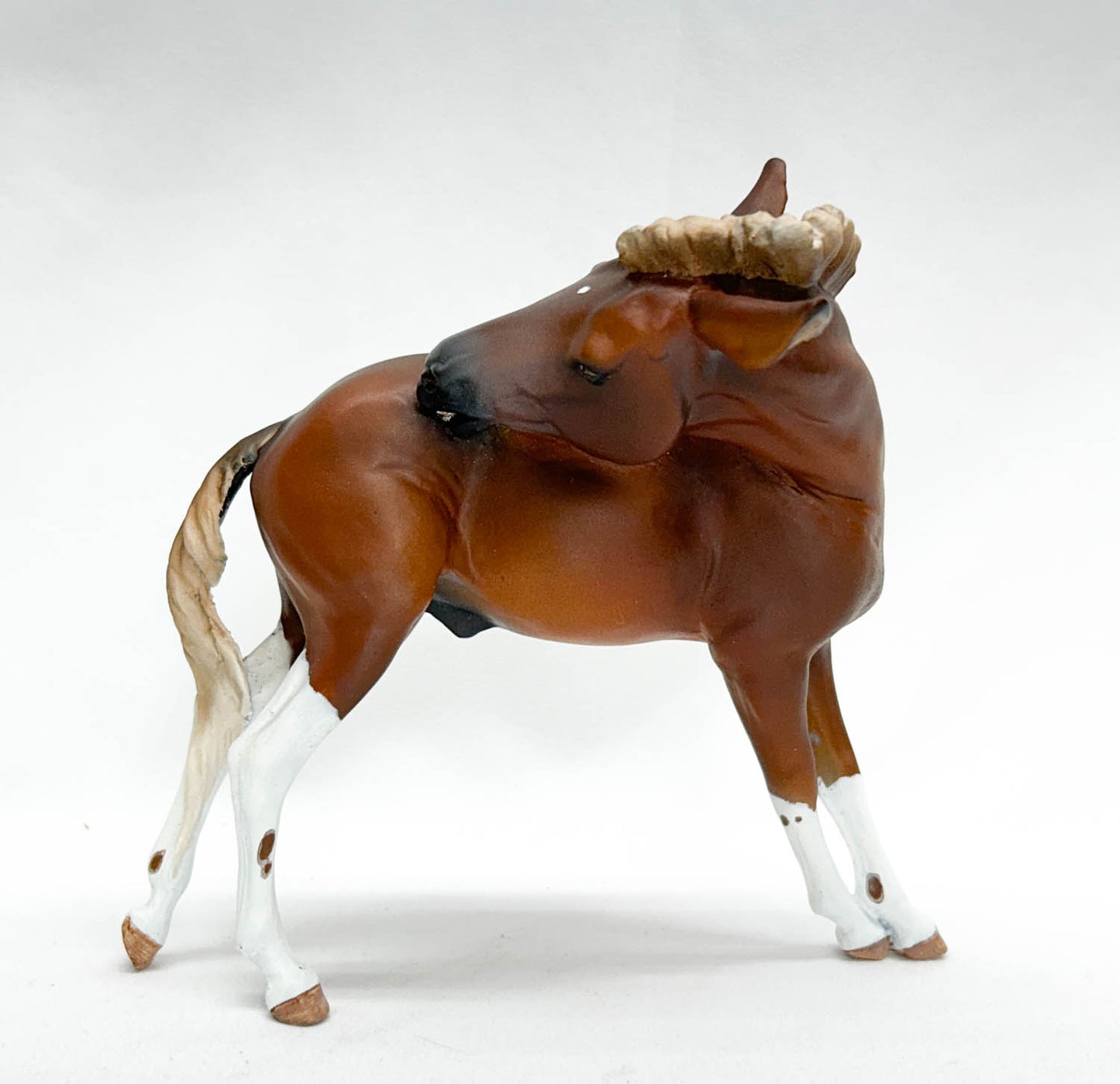 Hank Resin Scratching Mule by Tibbi Searcher, Customized by Sue Kern Thompson