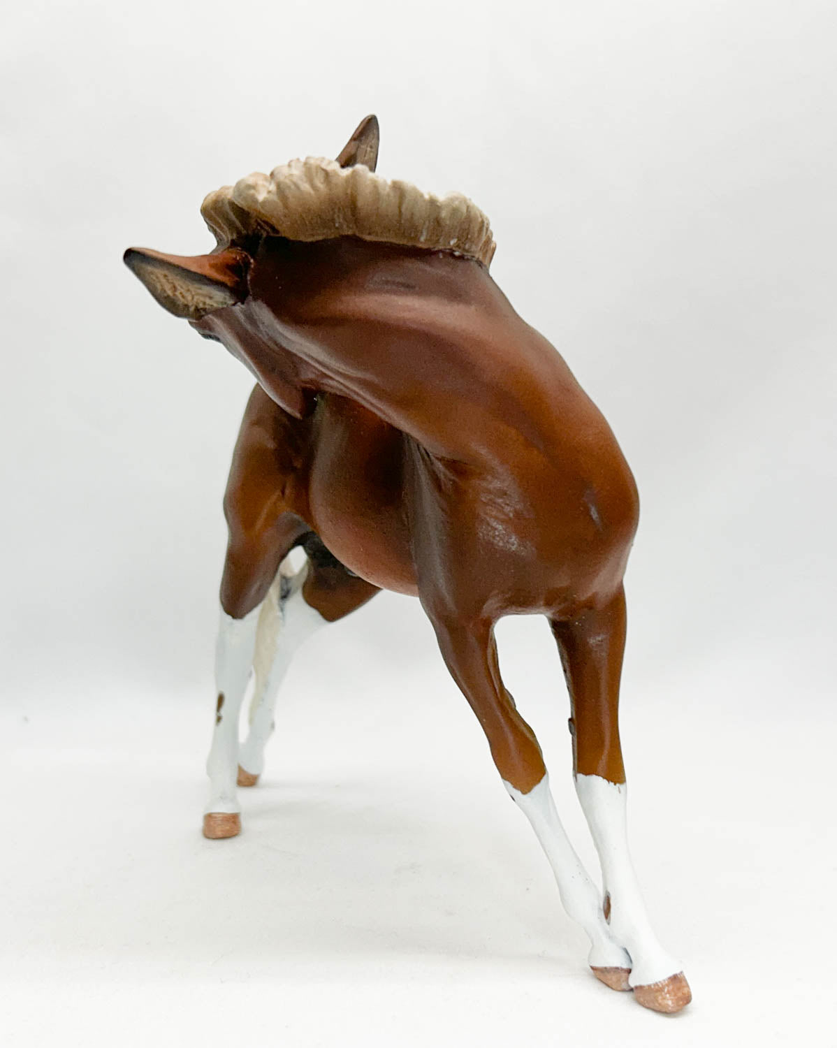 Hank Resin Scratching Mule by Tibbi Searcher, Customized by Sue Kern Thompson