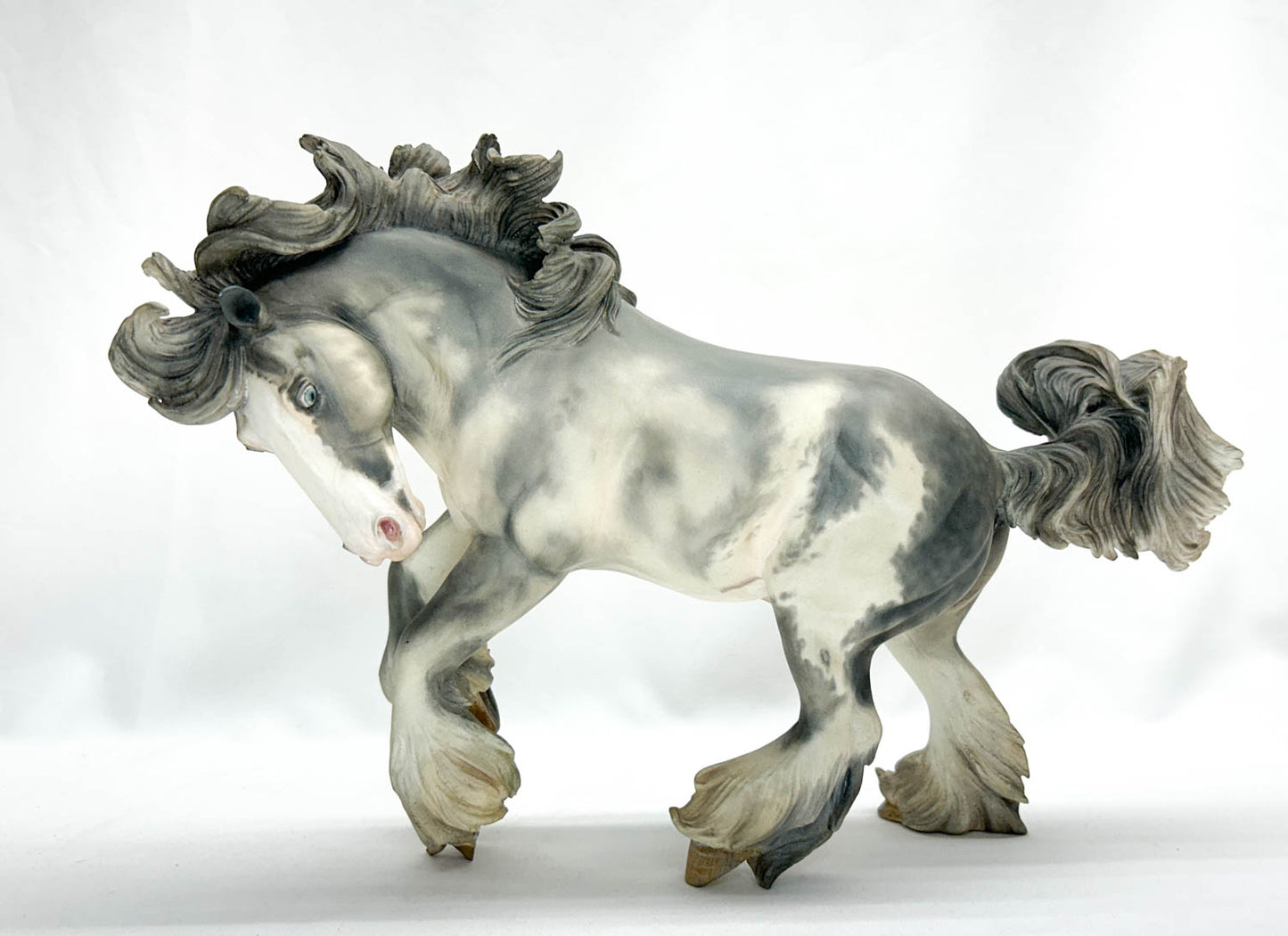 Horatio Draft Horse Stallion Resin by Sue Kern Thompson Customized by Mindy Berg - Traditional Scale - AUCTION!