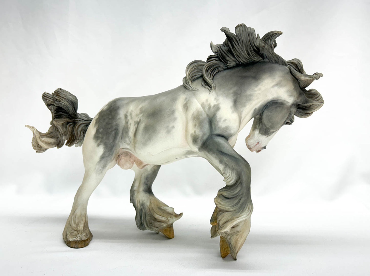 Horatio Draft Horse Stallion Resin by Sue Kern Thompson Customized by Mindy Berg - Traditional Scale - AUCTION!
