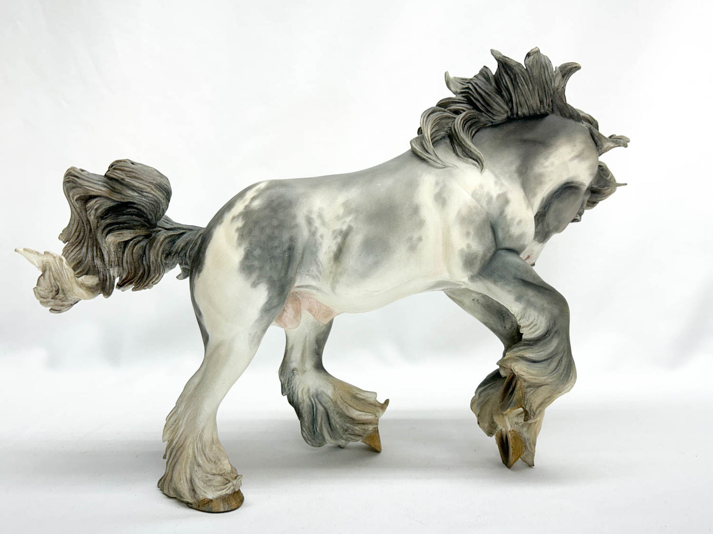 Horatio Draft Horse Stallion Resin by Sue Kern Thompson Customized by Mindy Berg - Traditional Scale - AUCTION!