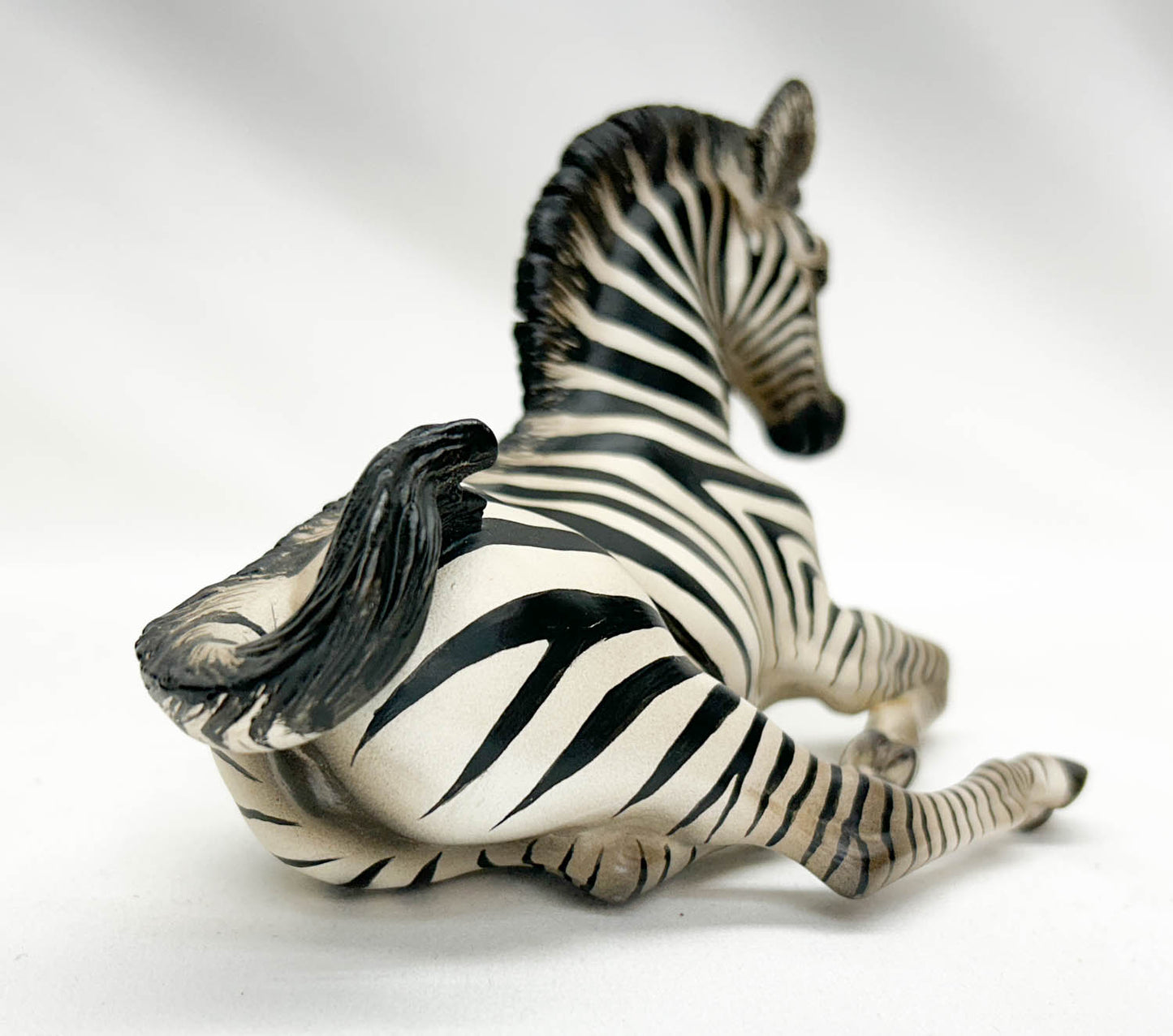 Lying Foal - Custom Zebra Foal with Bonus Pony Pouch