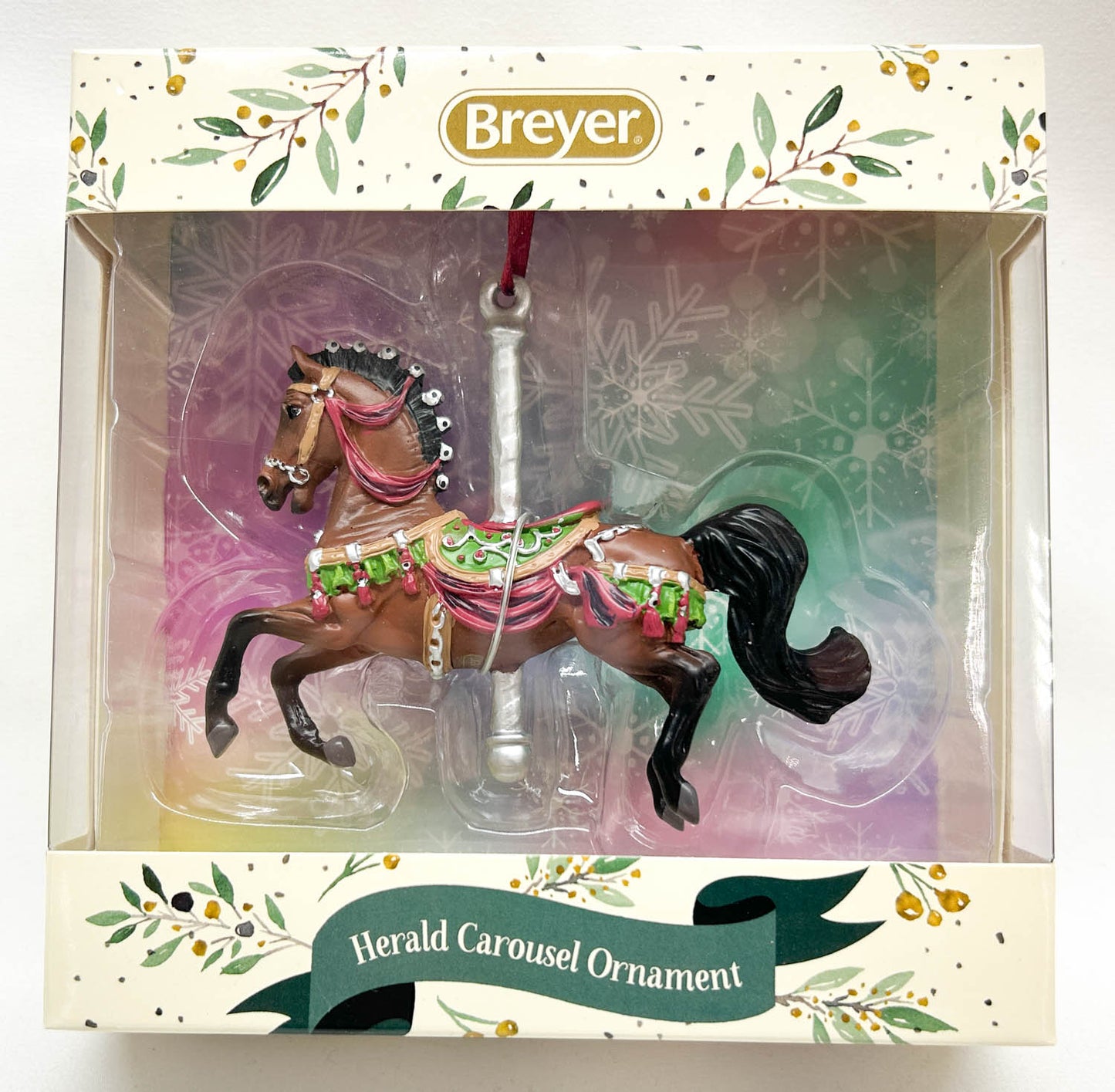 2021 Holiday Carousel Ornament - Herald
