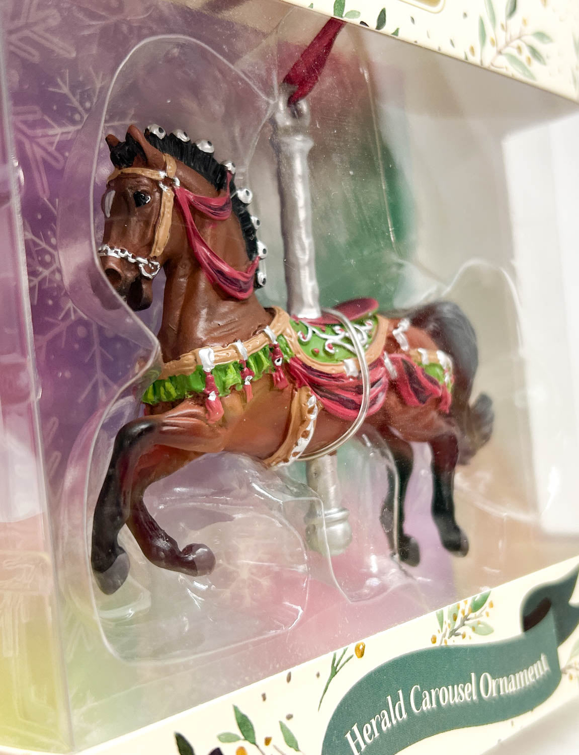 2021 Holiday Carousel Ornament - Herald