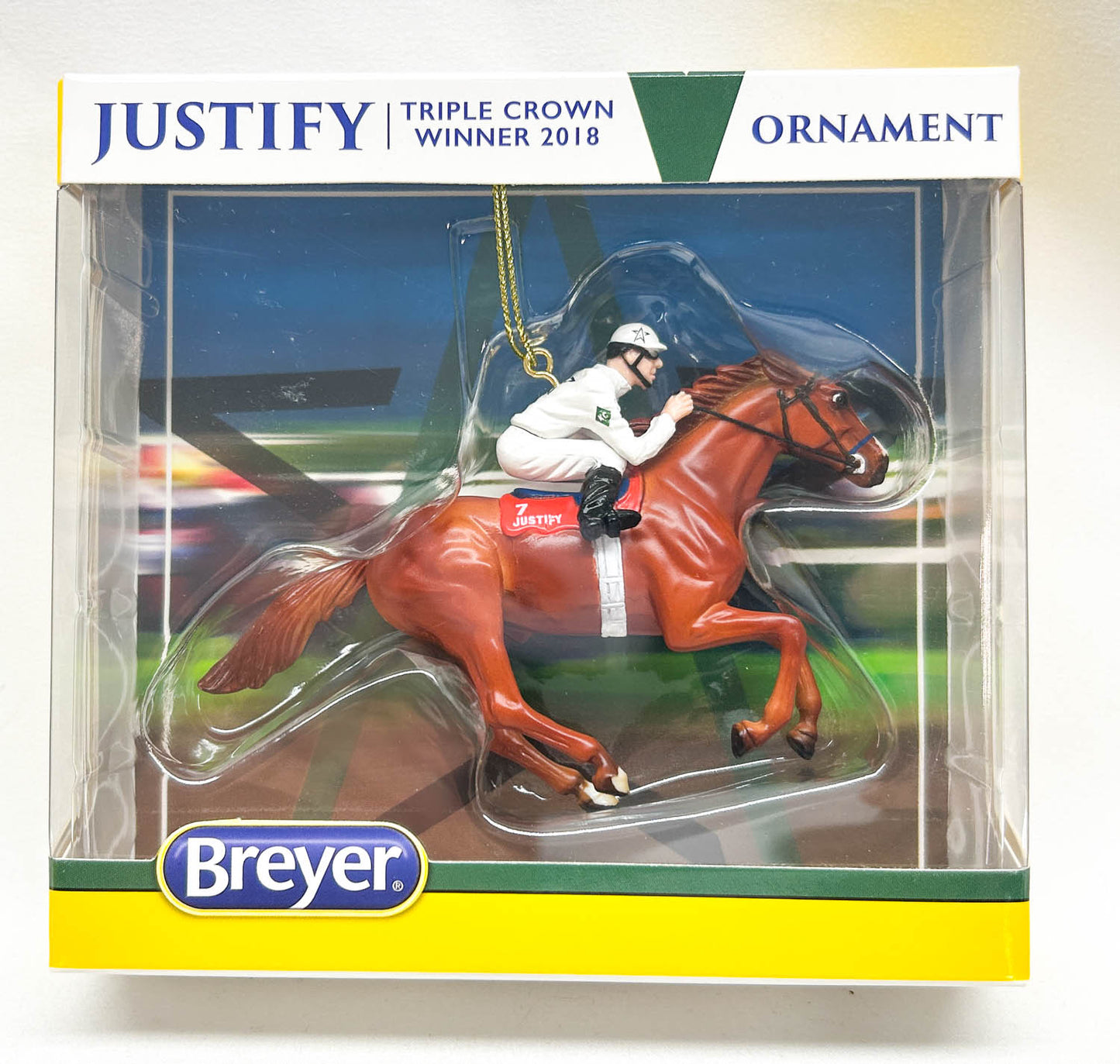 2018 Holiday Ornament ~ Justify - White Silks