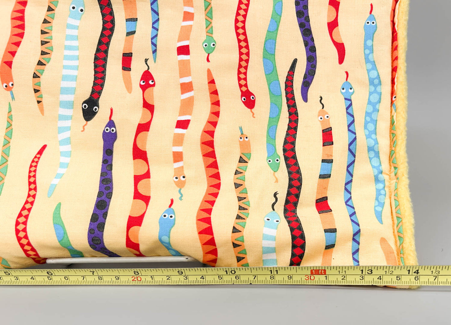 Pony Pouch, Artisan Made - Colorful Snakes 14" x 11"