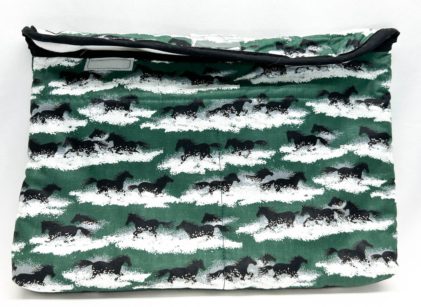 Pony Pouch, Artisan Made - Horses in the Snow 14" x 10"