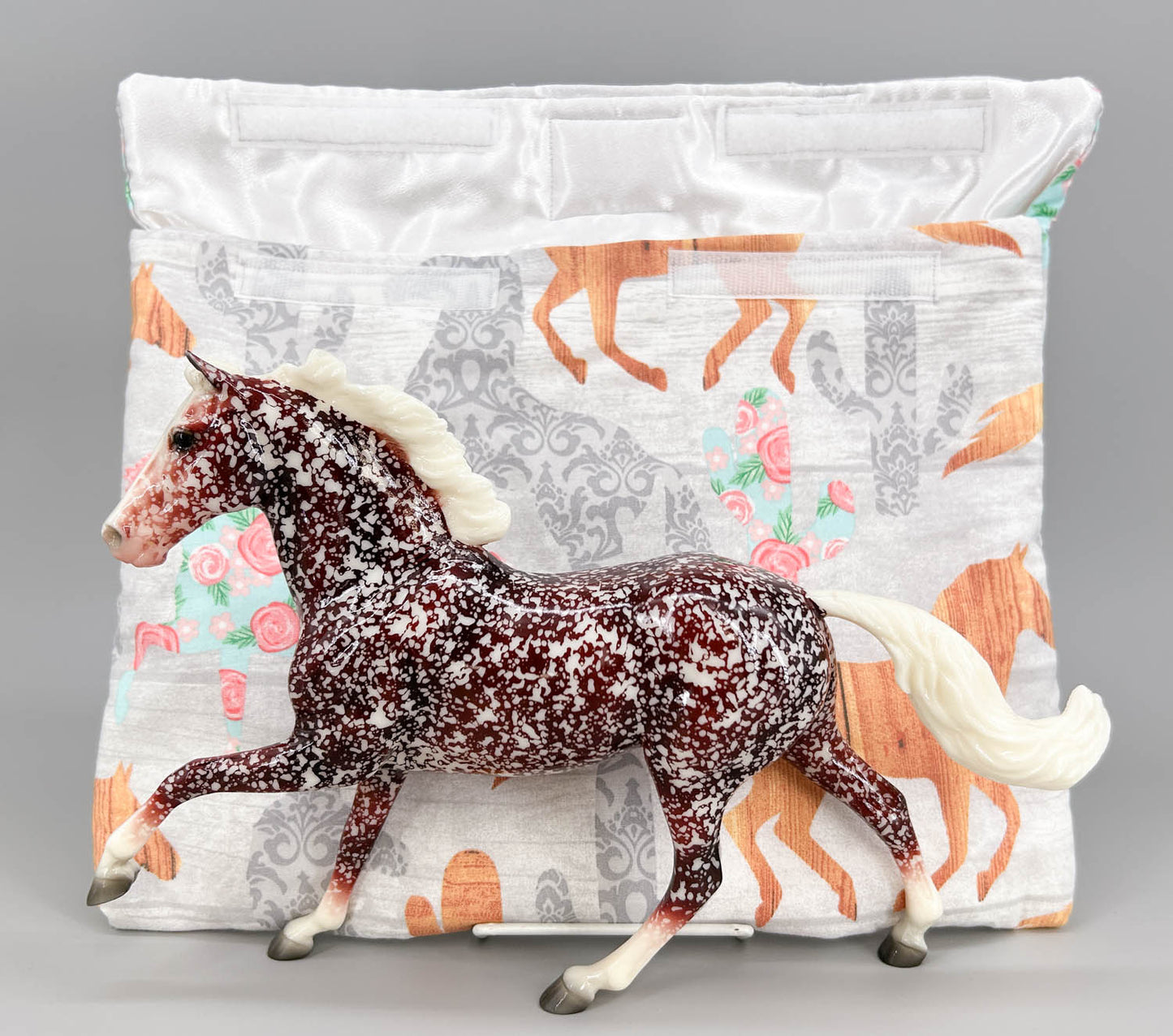 Pony Pouch, Artisan Made - Horse and Cactus Pattern 13" x 10"