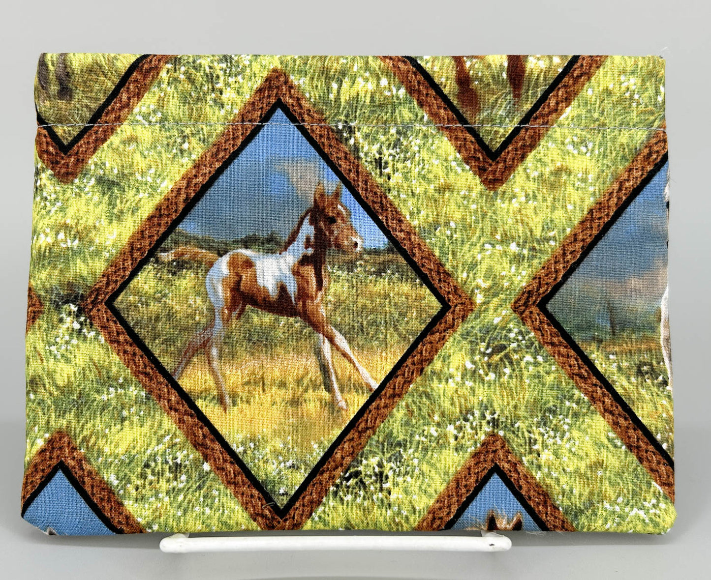 Pony Pouch, Artisan Made - Galloping Horses 7" x 5.5"