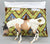 Pony Pouch, Artisan Made - Horses in Diamonds 15" x 10"