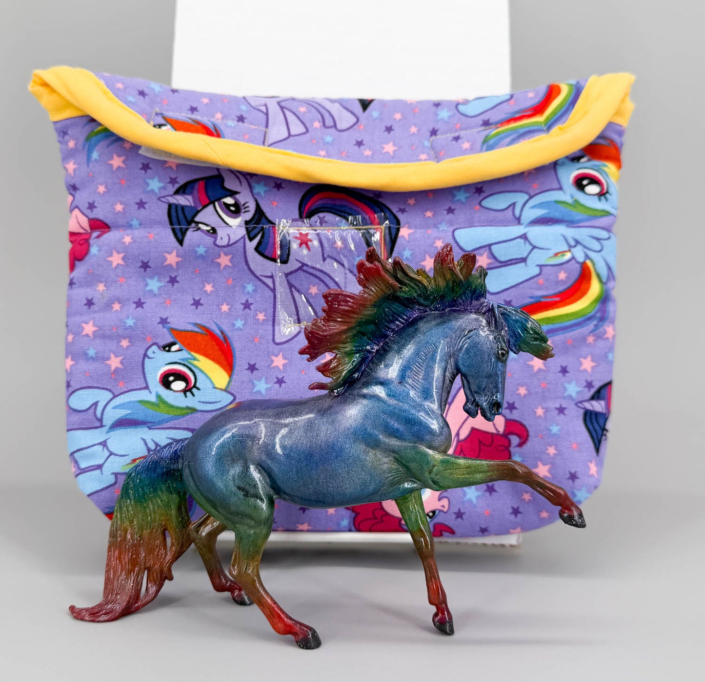 Pony Pouch, Artisan Made - My Little Pony pattern 8" x 7"
