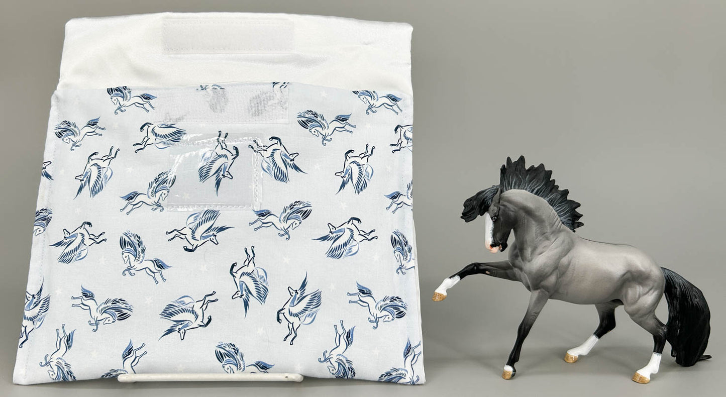 Pony Pouch, Artisan Made - Pegasus Pattern 8.5" x 6.5"