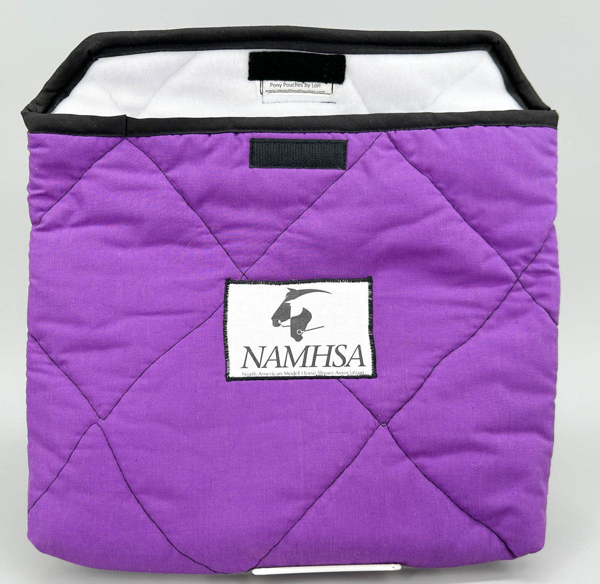 Pony Pouch, Artisan Made - Purple NAMHSA 13" x 11"