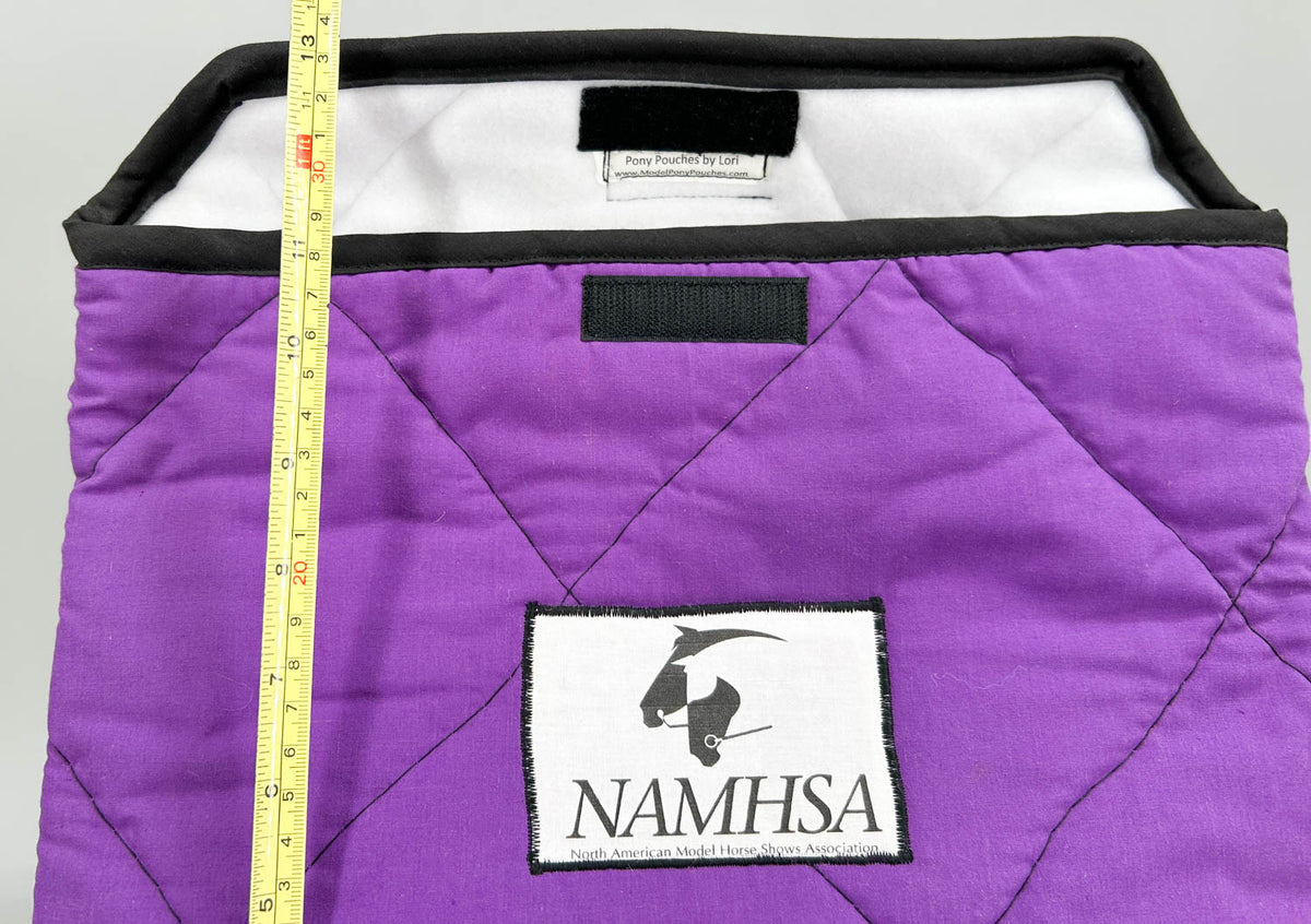 Pony Pouch, Artisan Made - Purple NAMHSA 13" x 11"
