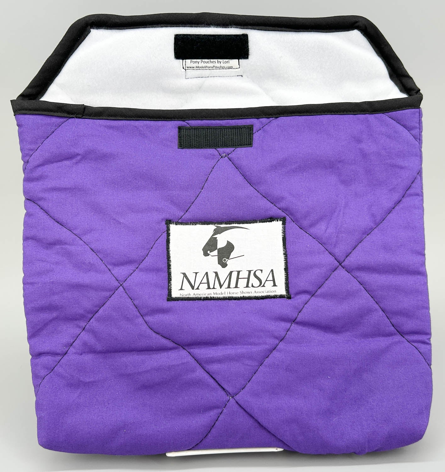 Pony Pouch, Artisan Made - Purple NAMHSA 12" x 11"