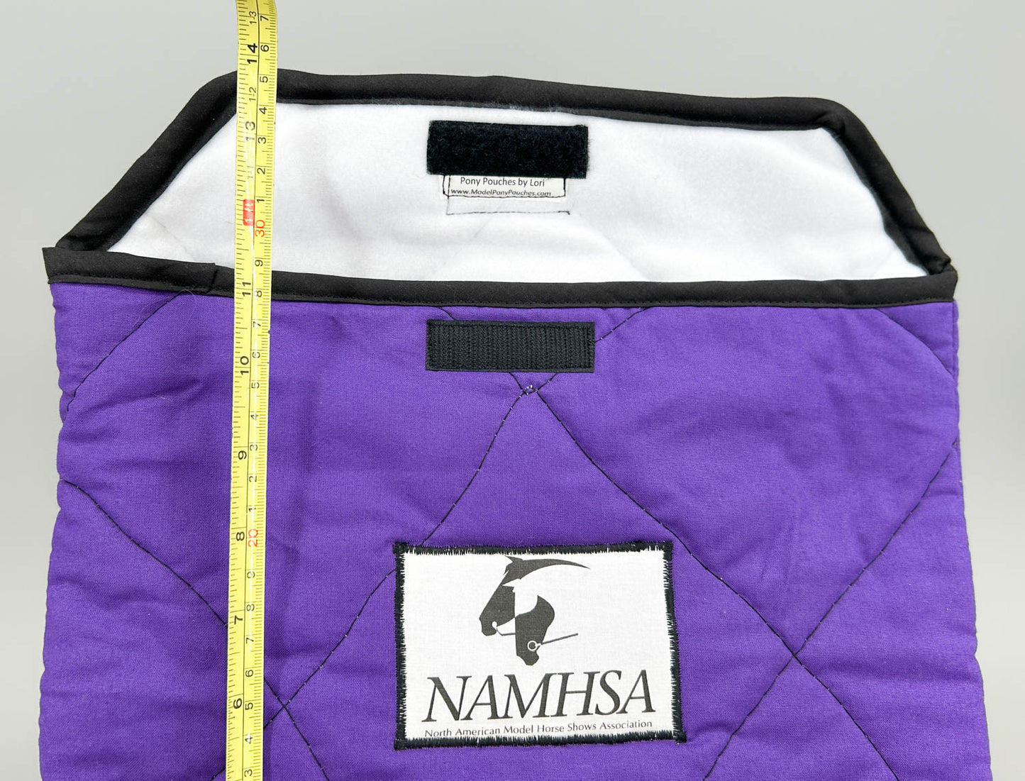 Pony Pouch, Artisan Made - Purple NAMHSA 12" x 11"
