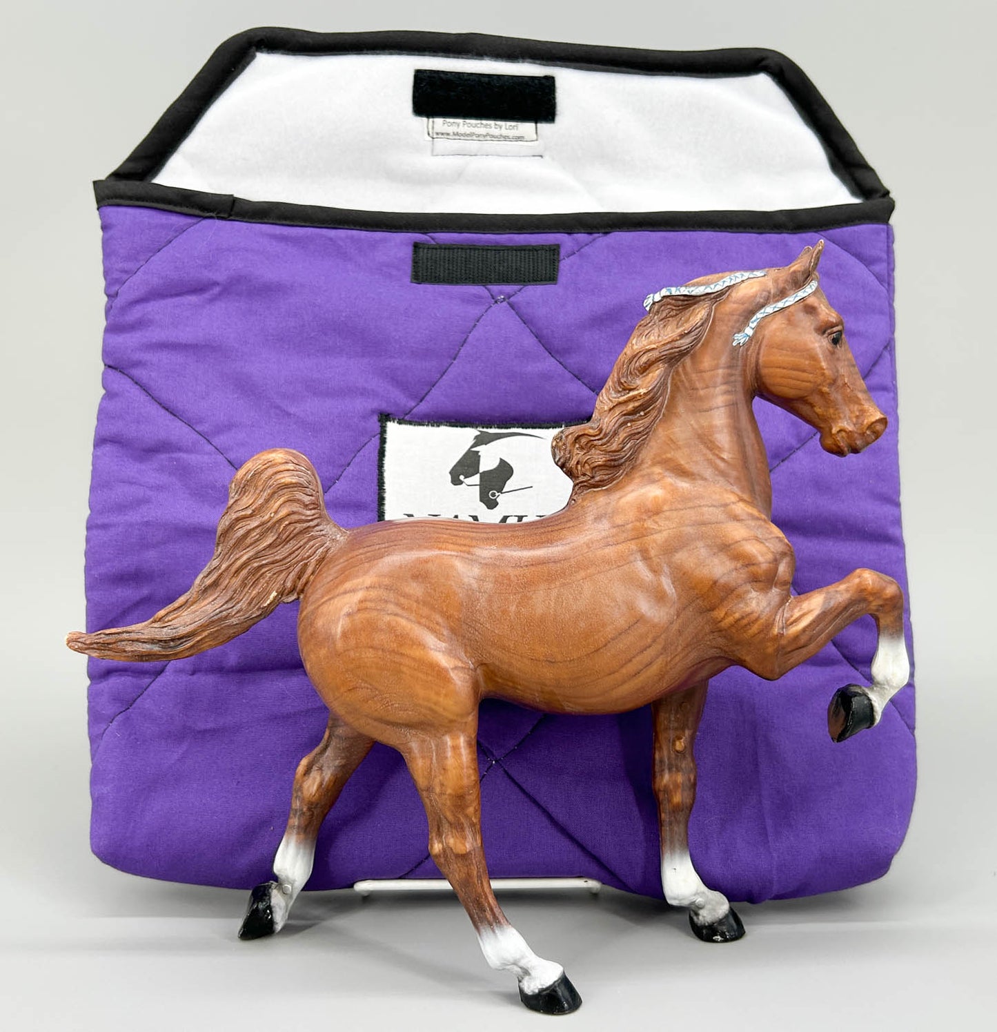 Pony Pouch, Artisan Made - Purple NAMHSA 12" x 11"
