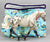 Pony Pouch, Artisan Made - Sea Turtles 14" x 10"