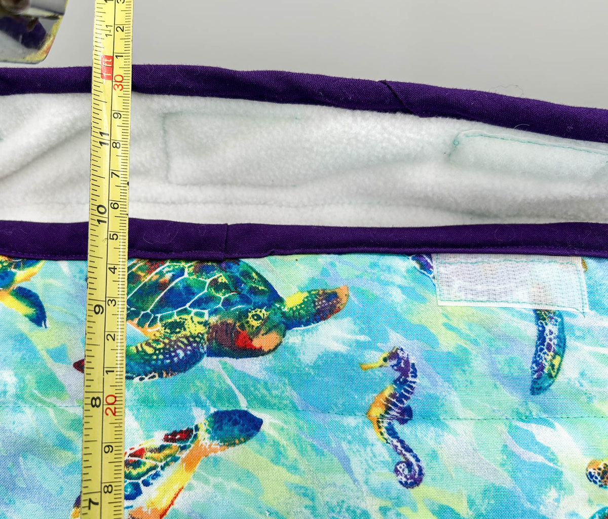 Pony Pouch, Artisan Made - Sea Turtles 14" x 10"